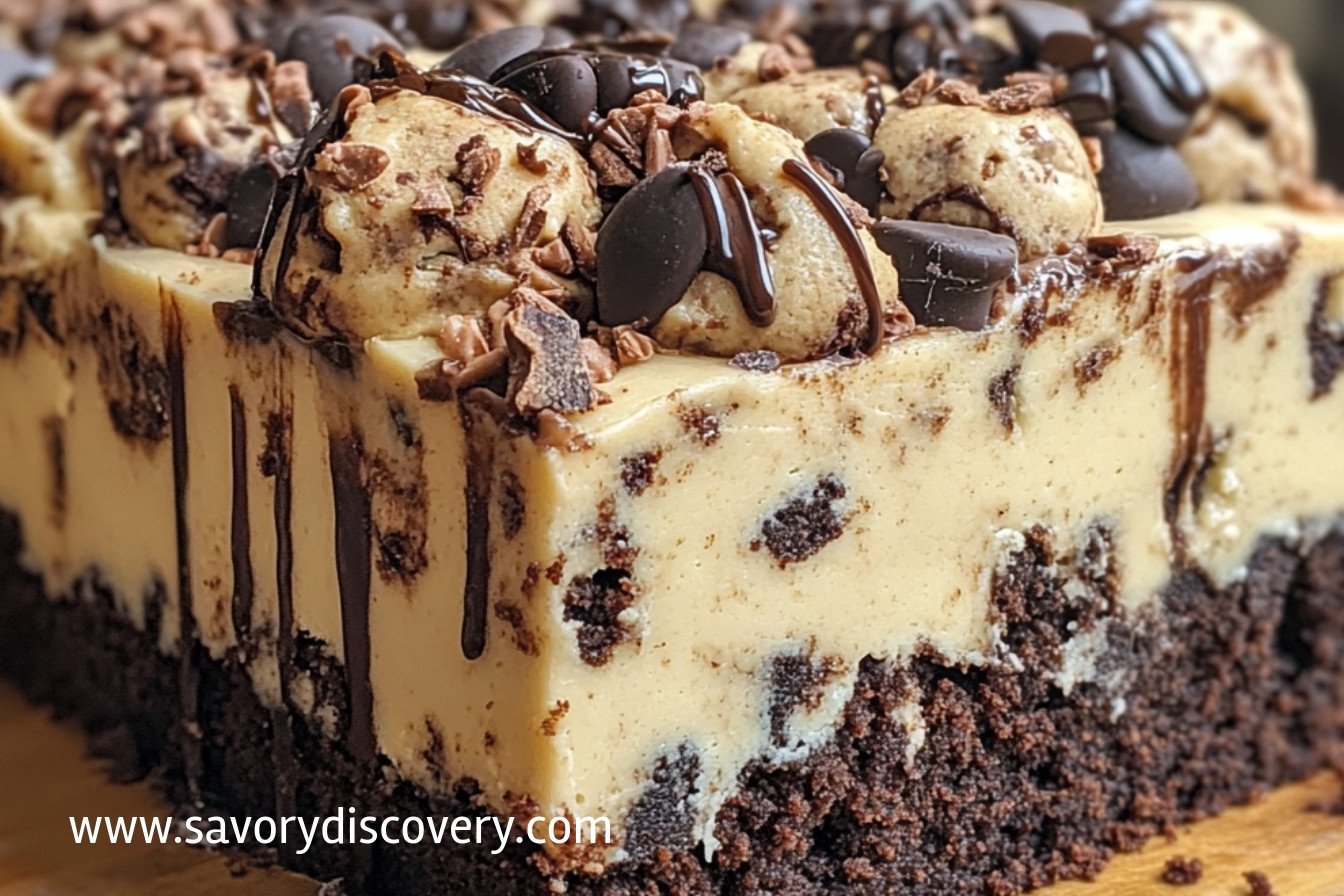 Cookie Dough Brownie Cake