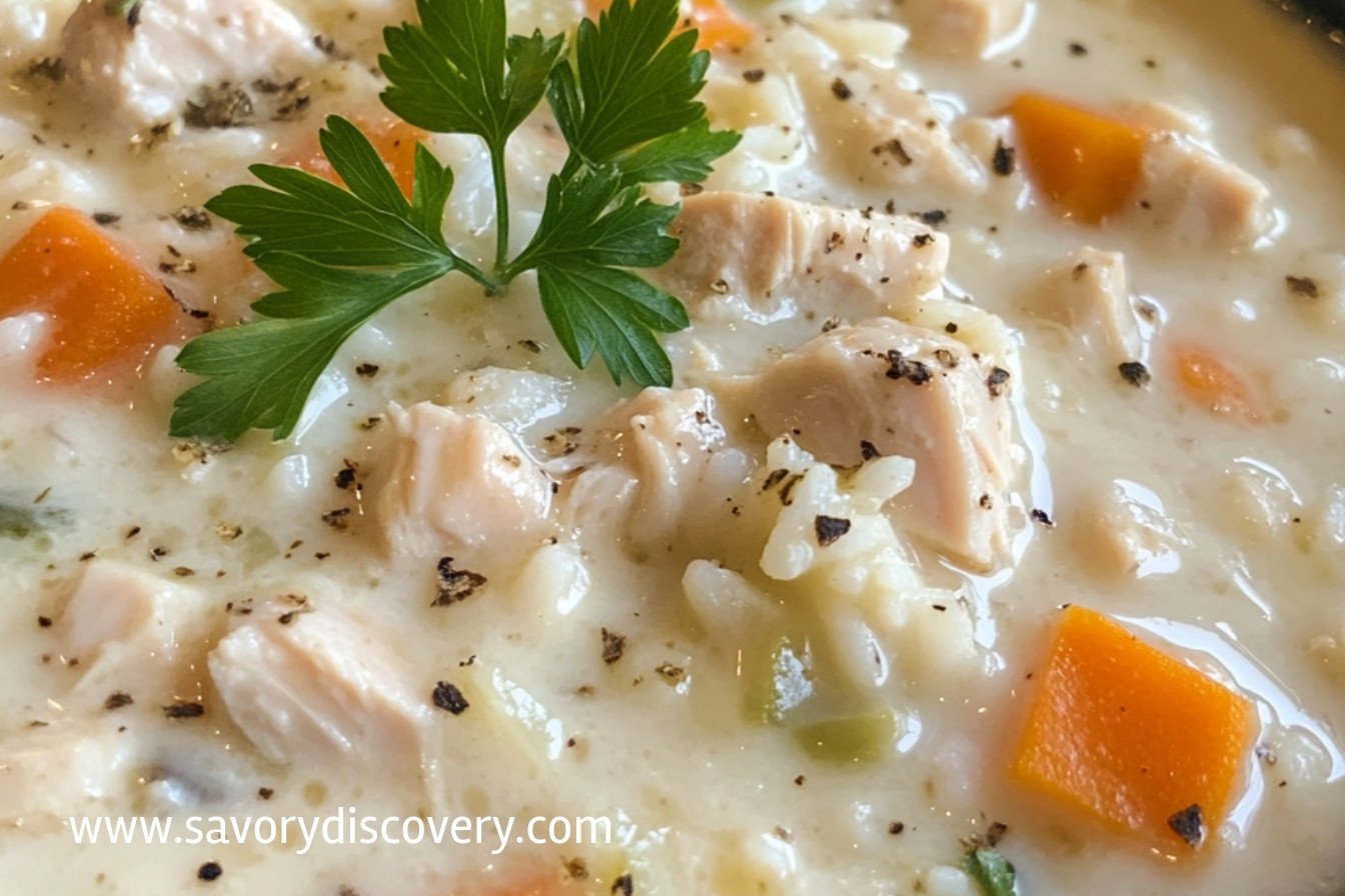 Creamy Turkey Soup with Rice