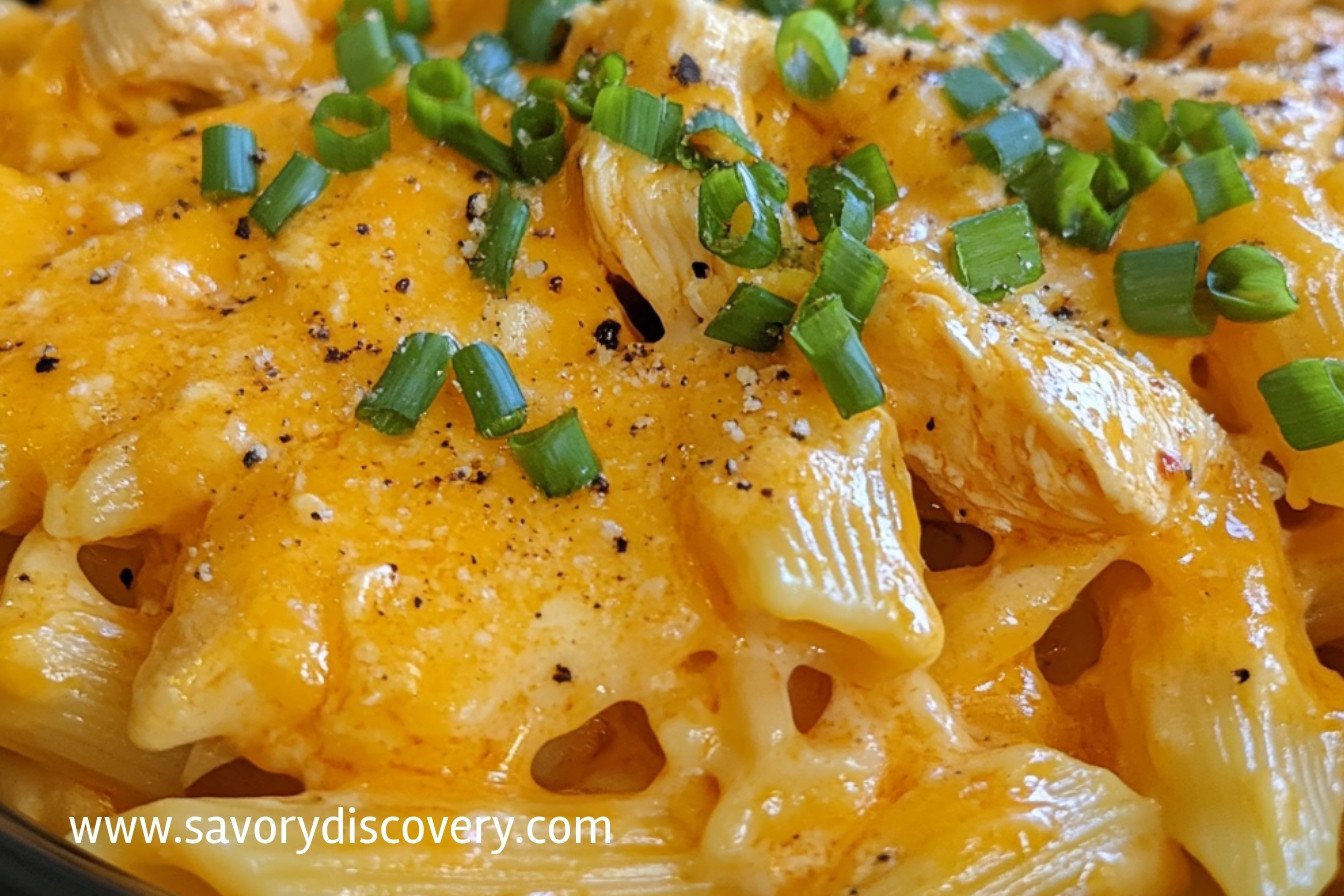 Crock Pot Buffalo Chicken Pasta