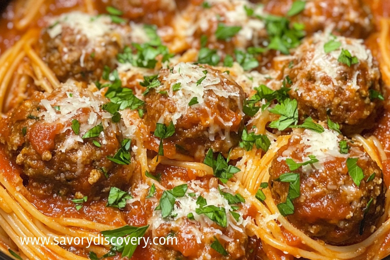 Crock Pot Spaghetti and Meatballs