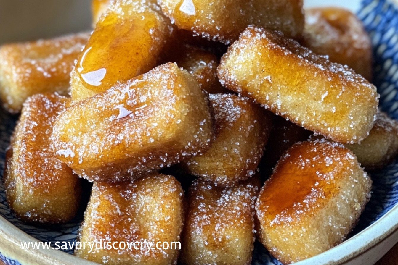 Eggless Churro Bites