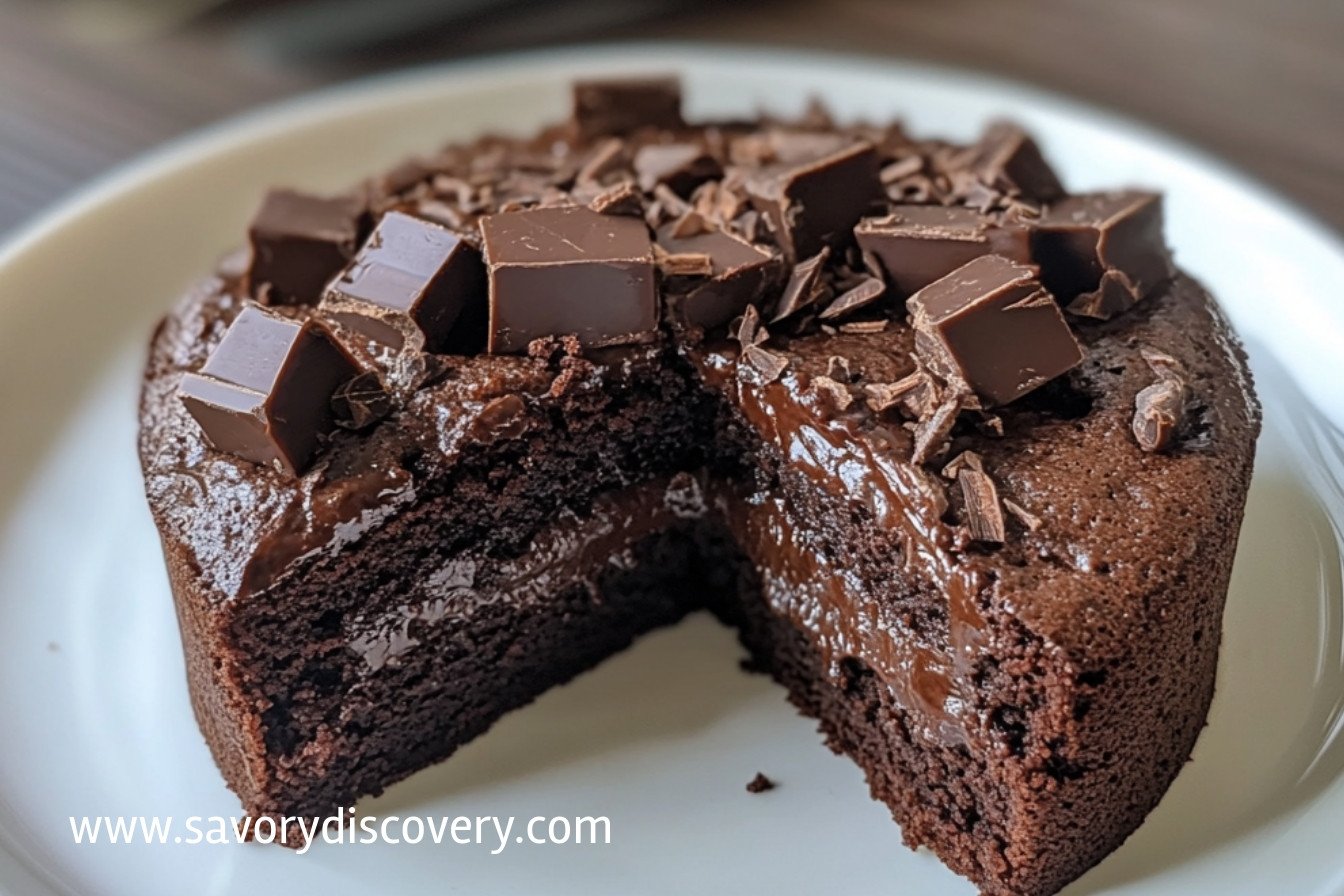 Eggless Microwave Chocolate Cake