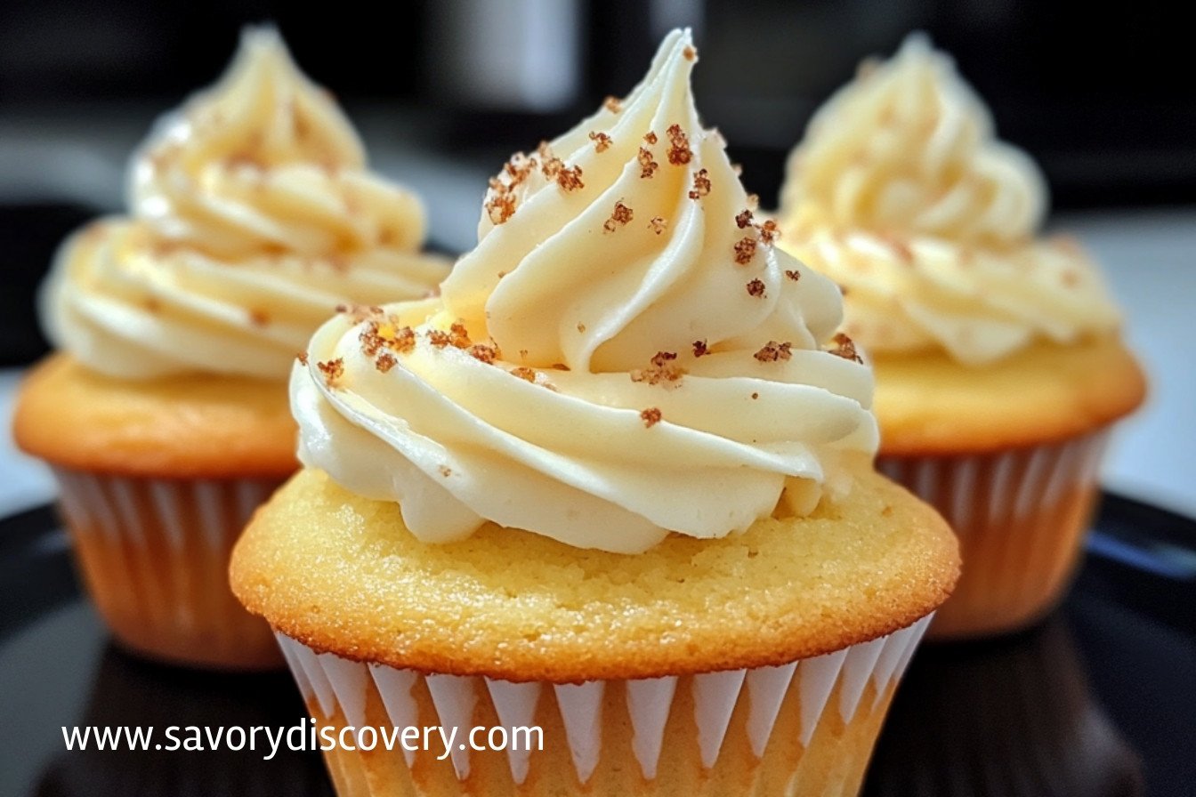 Eggless Microwave Vanilla Cupcakes