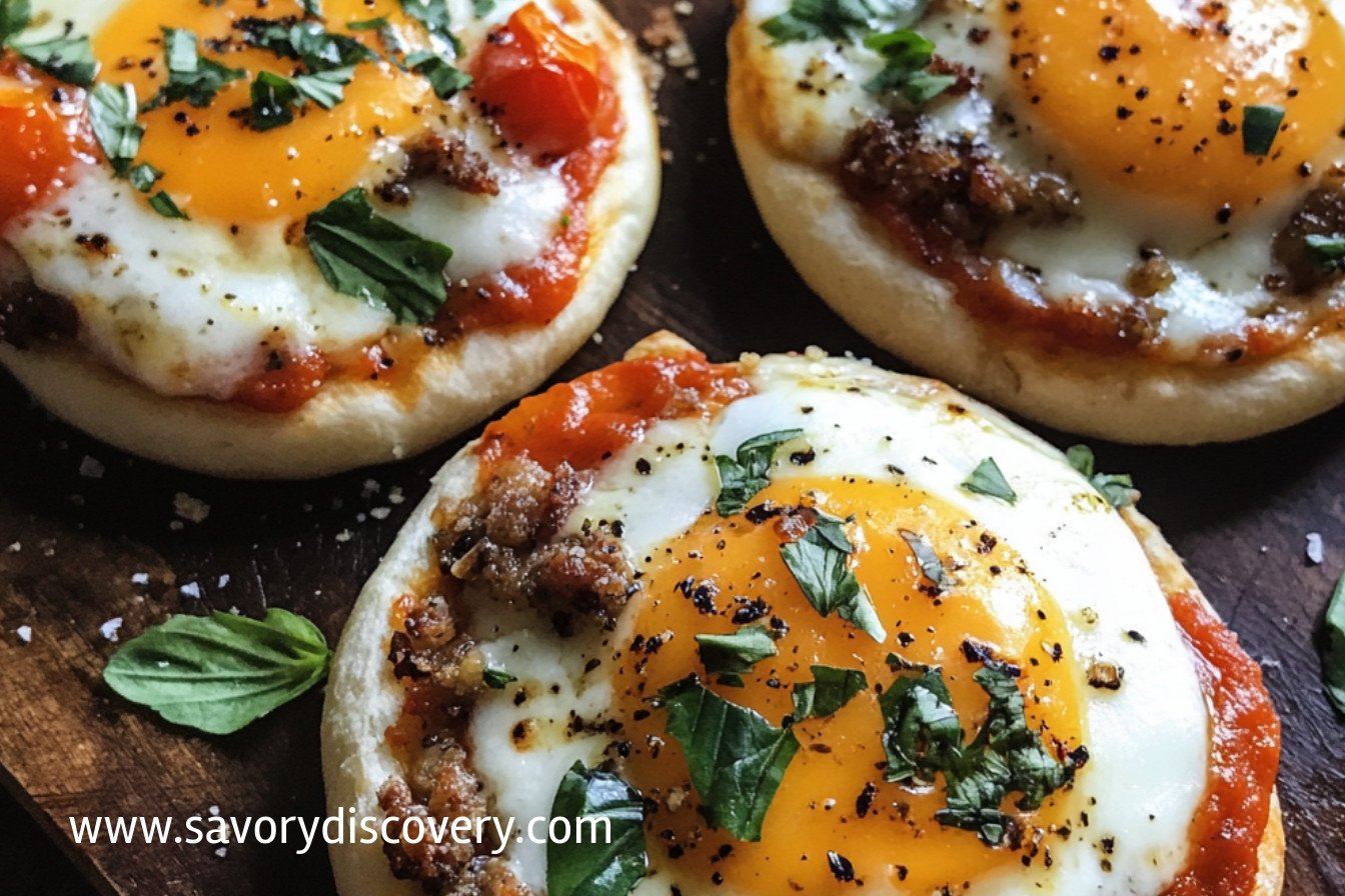 English Muffin Breakfast Pizzas