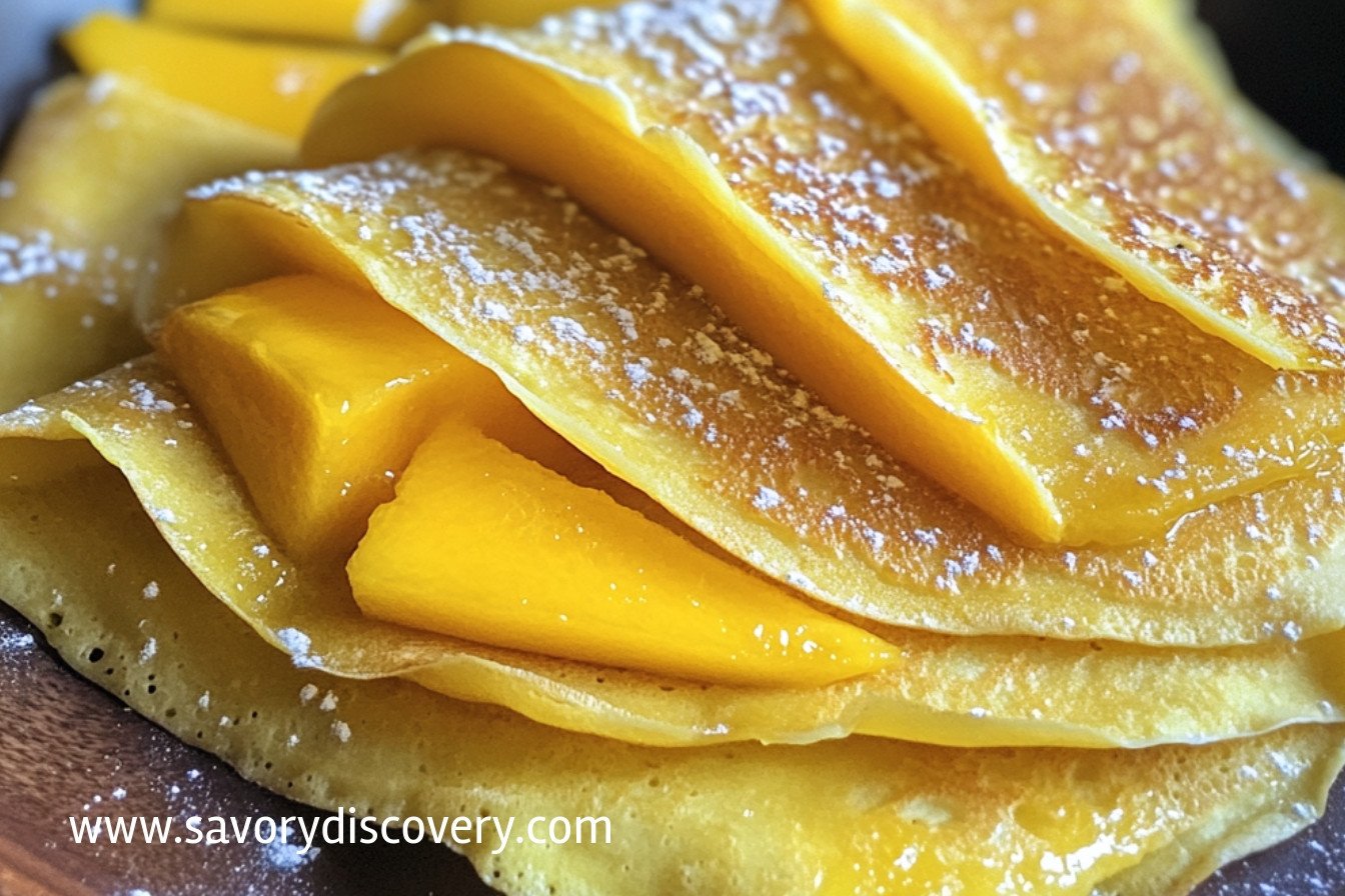 Gluten-Free Jowar Crepes with Mangoes