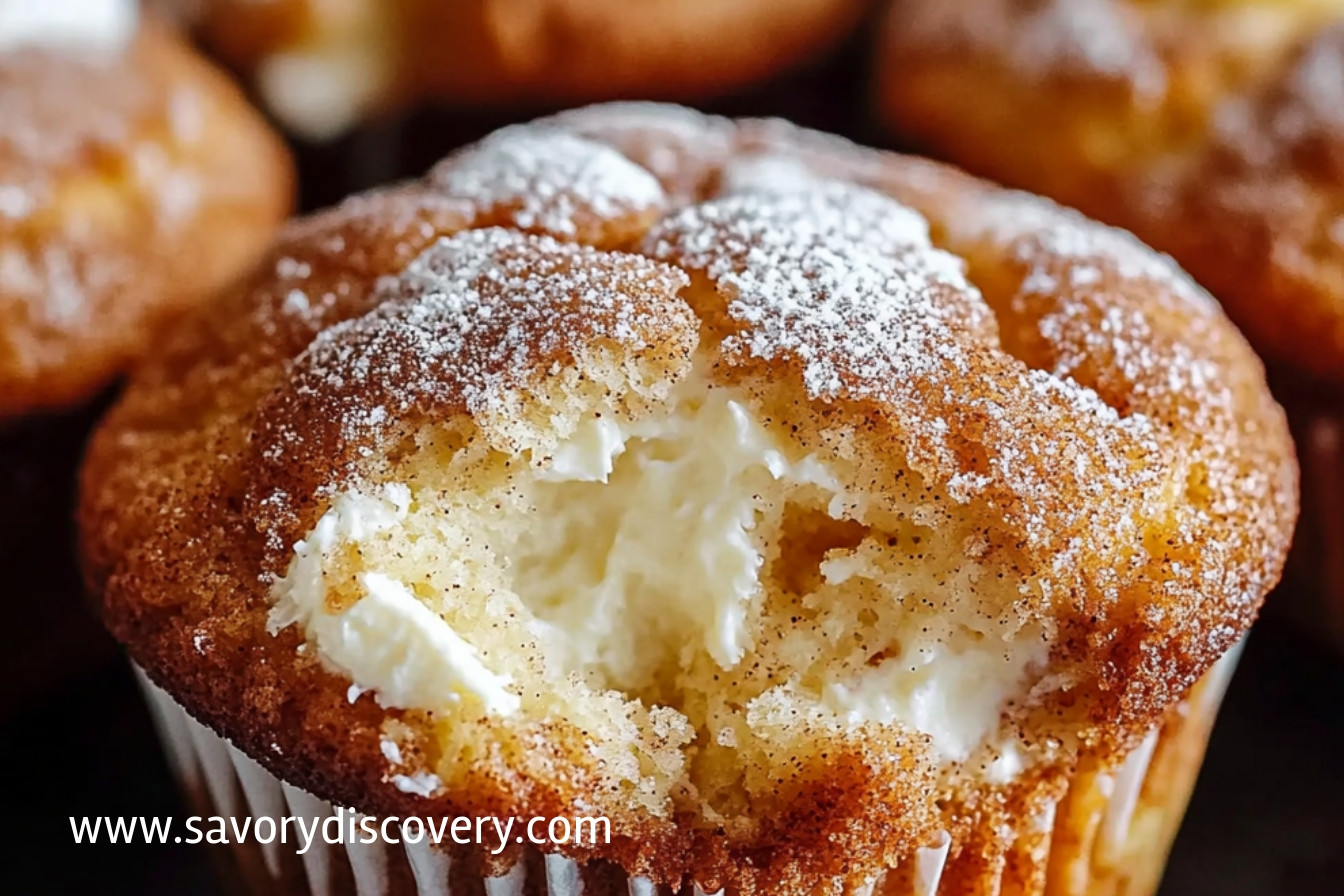 Gooey Cinnamon Cream Cheese Muffins