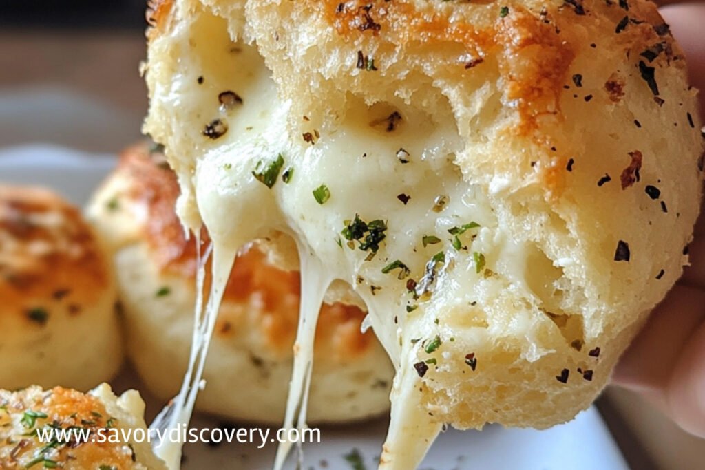 Gooey Mozzarella Biscuit Bombs