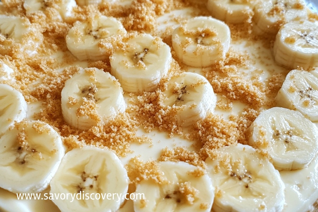 No Bake Banana Cream Pudding Cheesecake