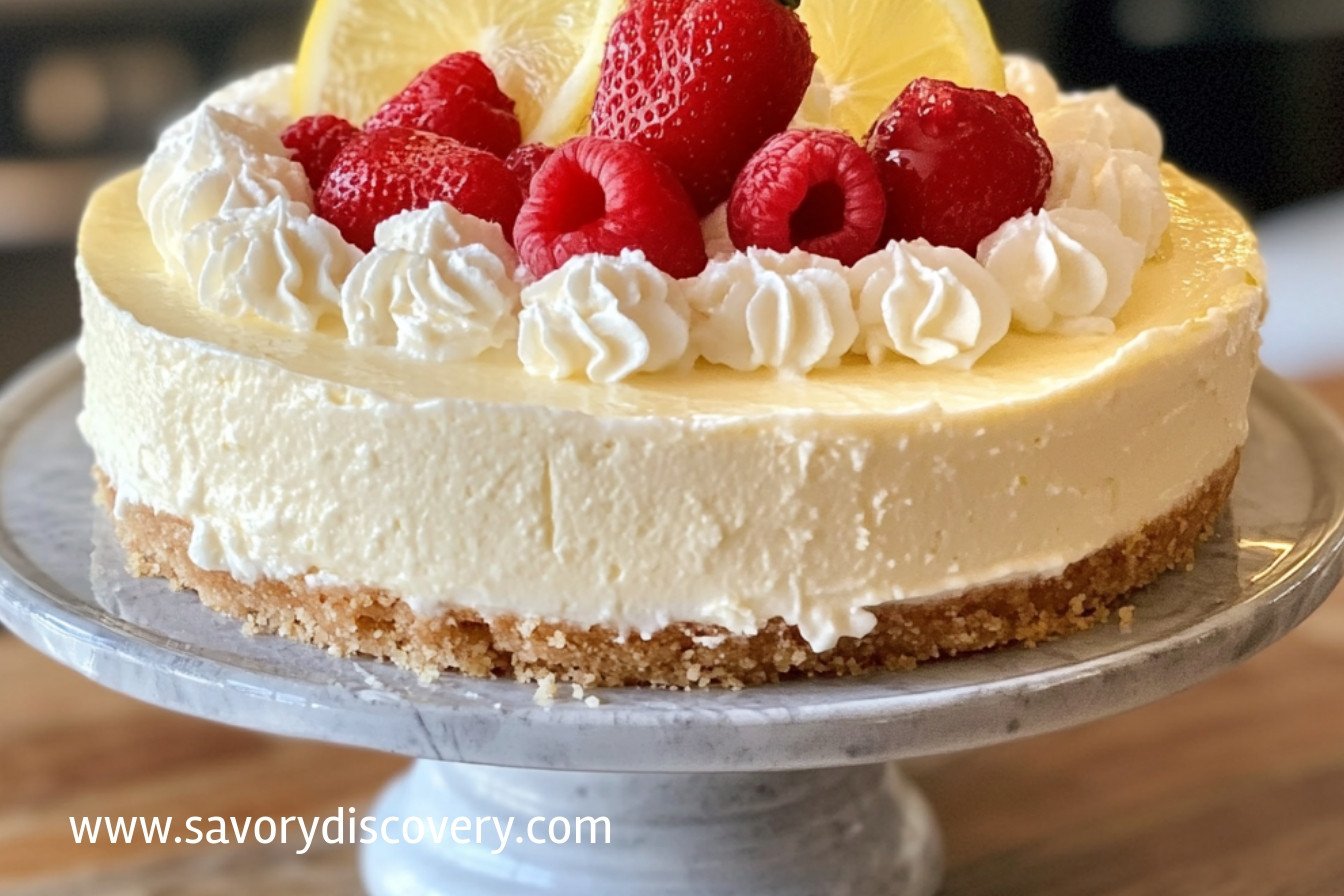 No-Bake Lemon Cheesecake