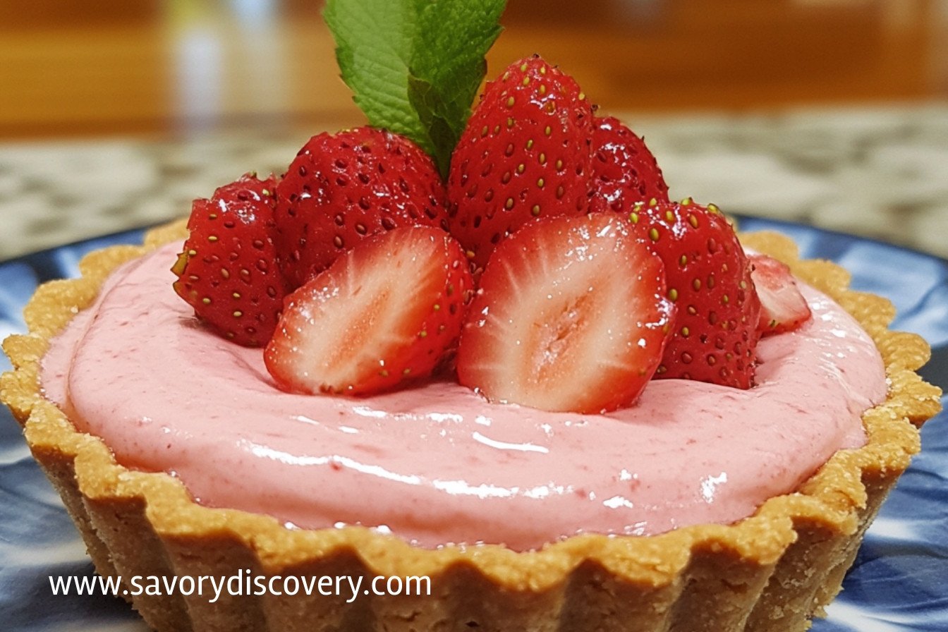 No-Bake Strawberry Custard Tart