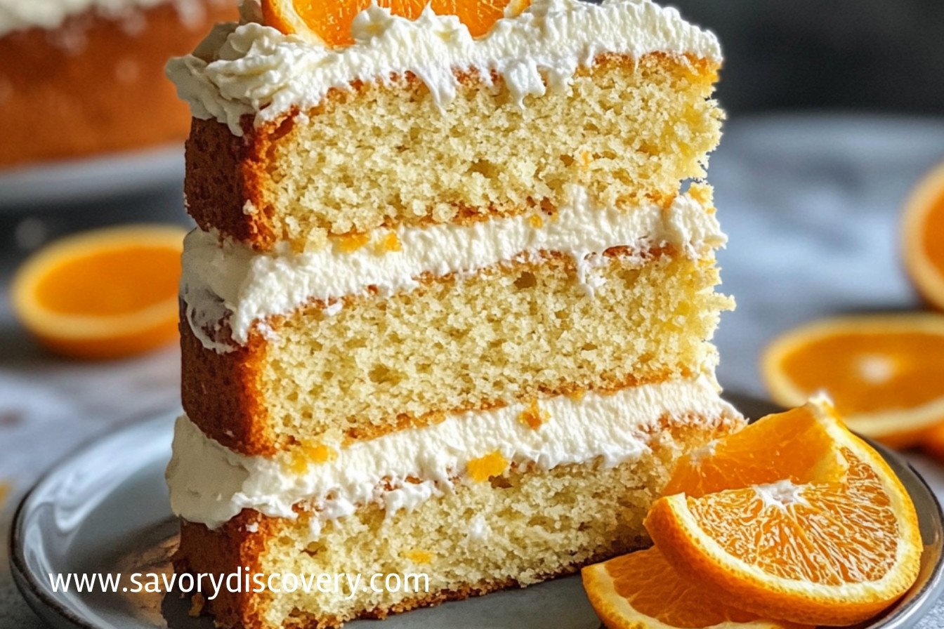 Orange Cake with Mascarpone Frosting