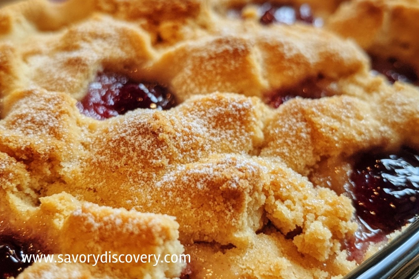 Peanut Butter and Jelly Cobbler