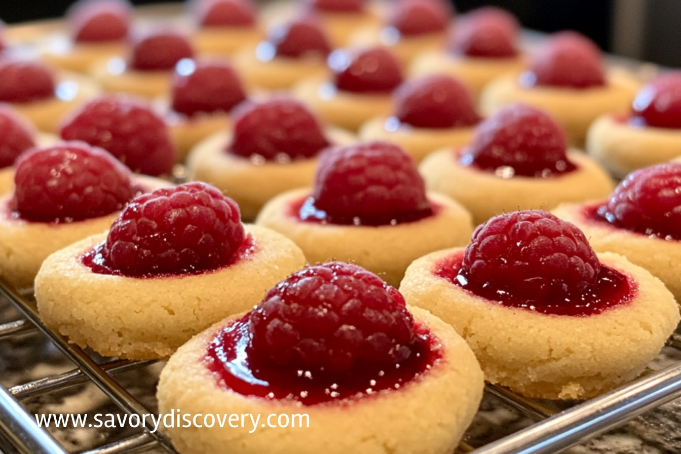 Raspberry Thumbprint Cookies