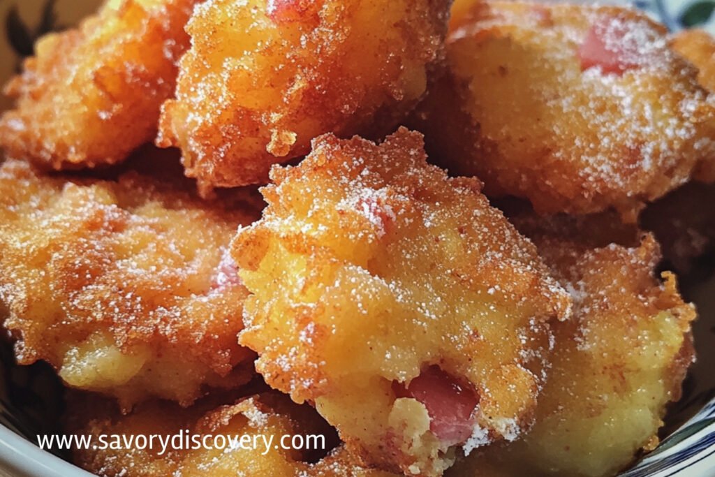 Rhubarb Fritters