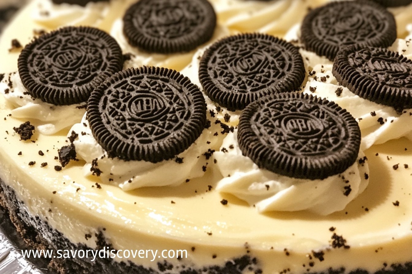 Small Serve Baked Oreo Cheesecake in a Cooker