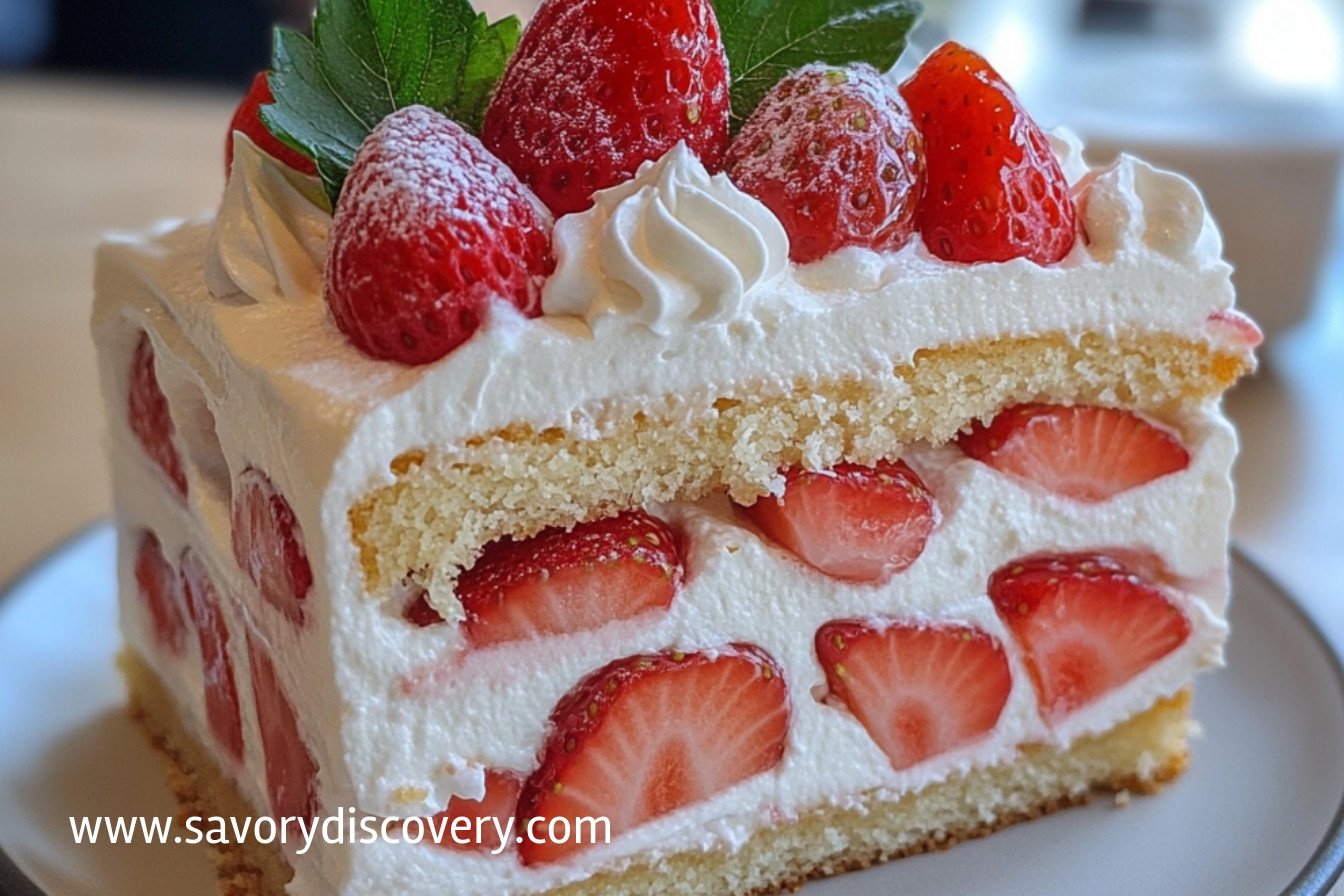 Strawberry Cream Cake