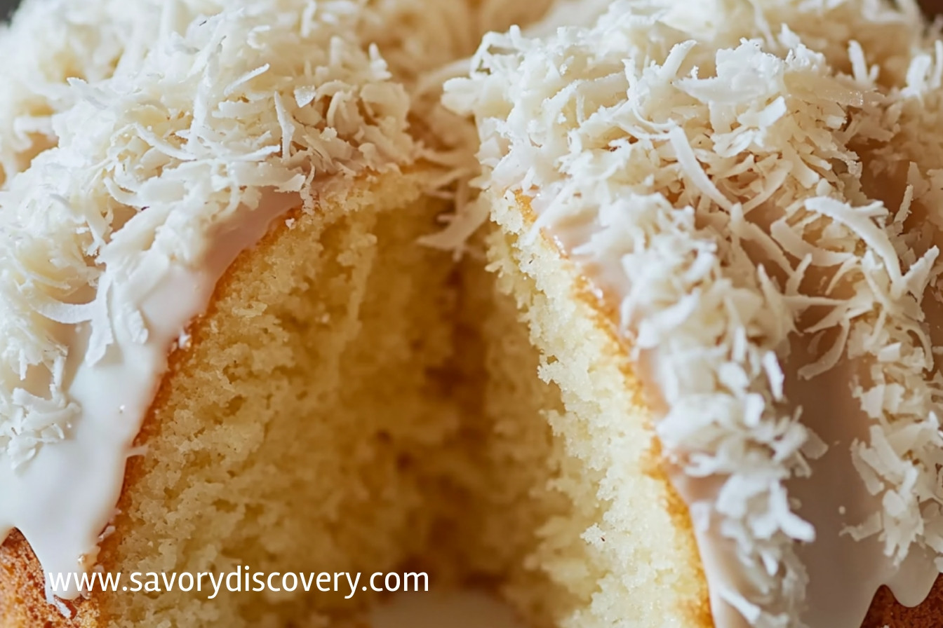 White Chocolate Coconut Bundt Cake