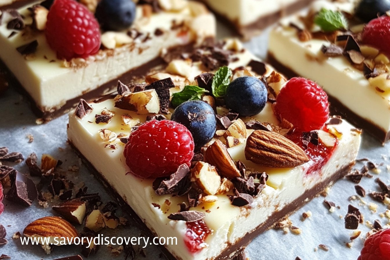 Yogurt Cheesecake Barks