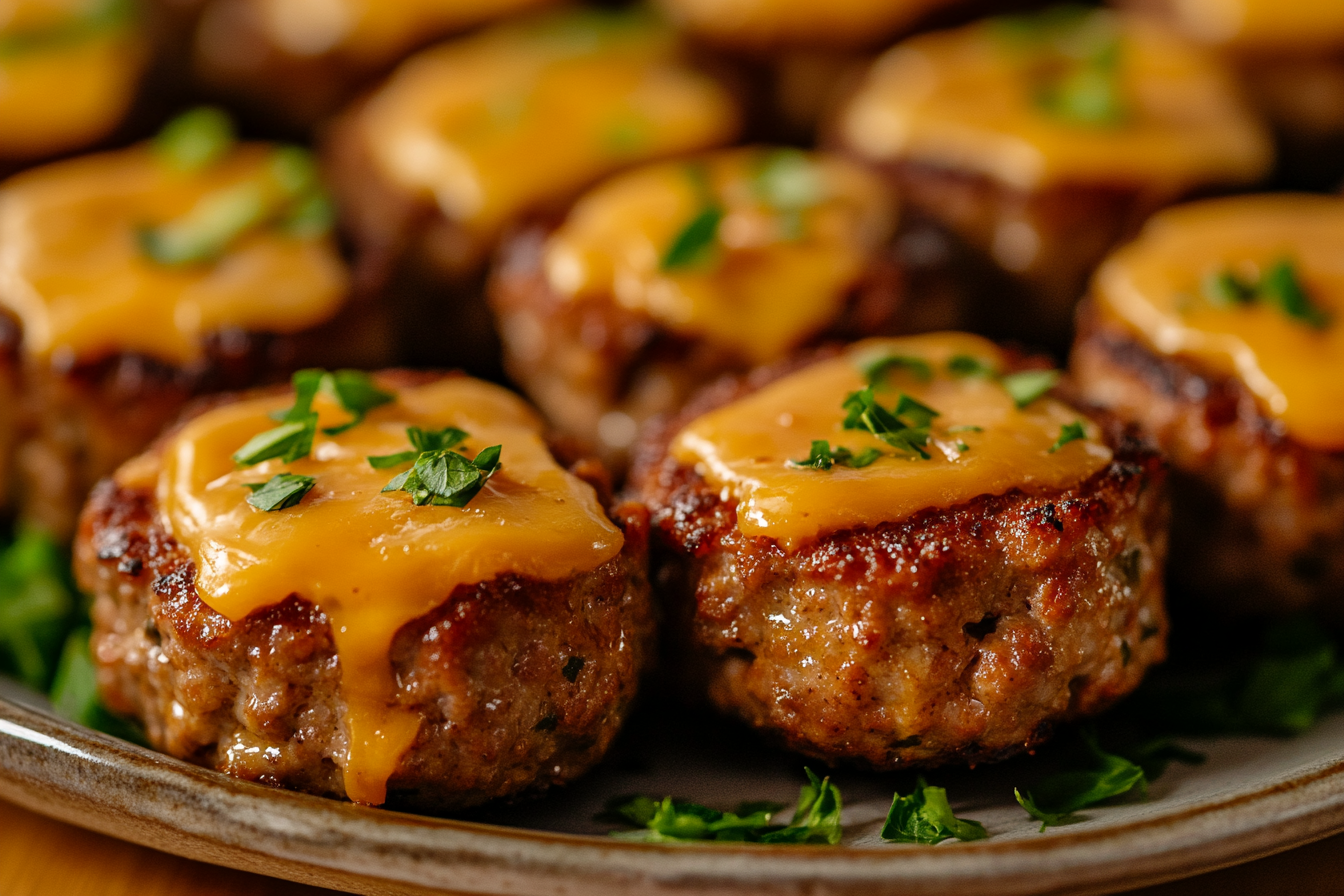 Cheeseburger Meatloaf Bites