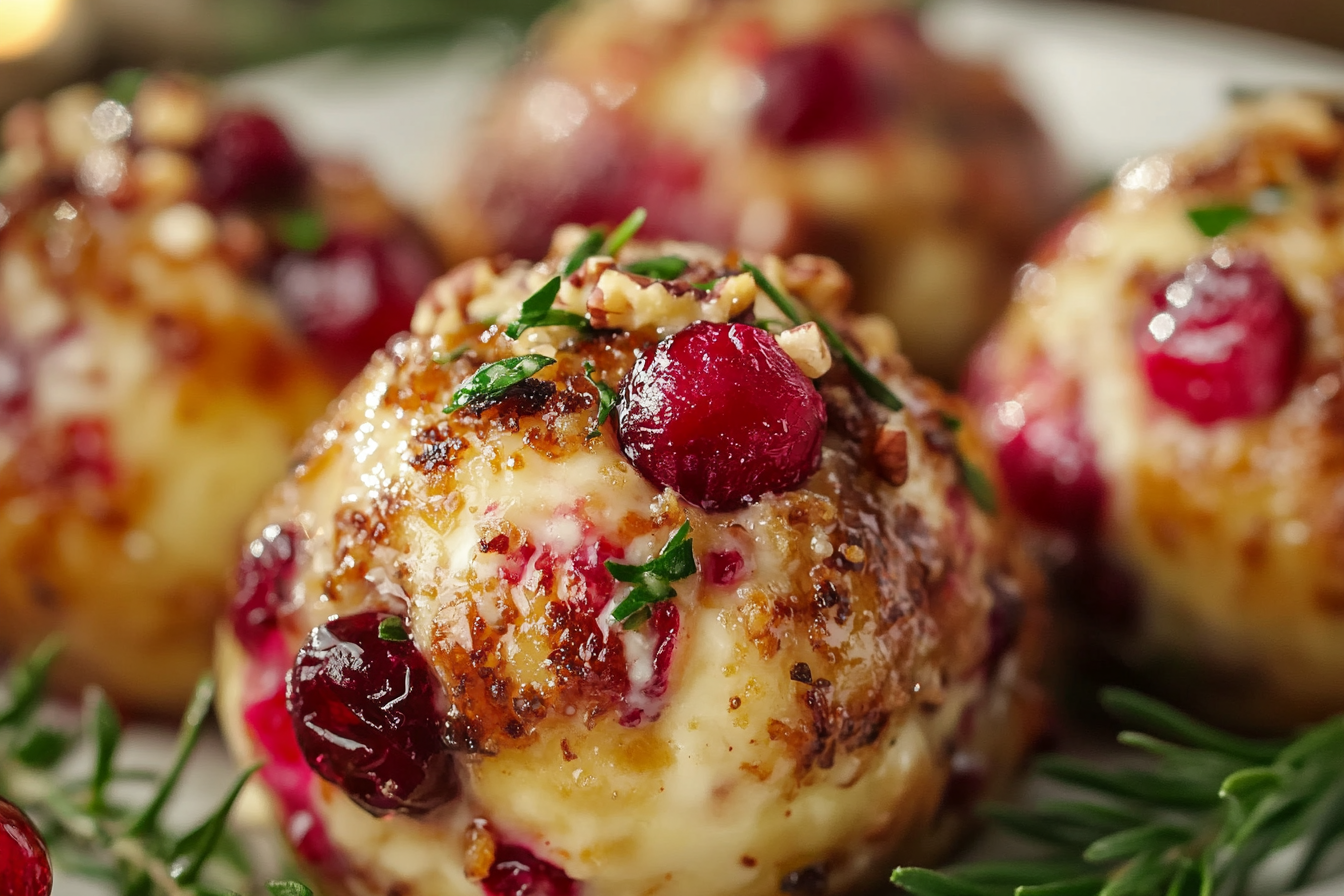 Cranberry Walnut Cheese Balls