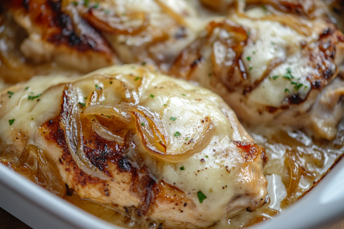 French Onion Chicken Bake