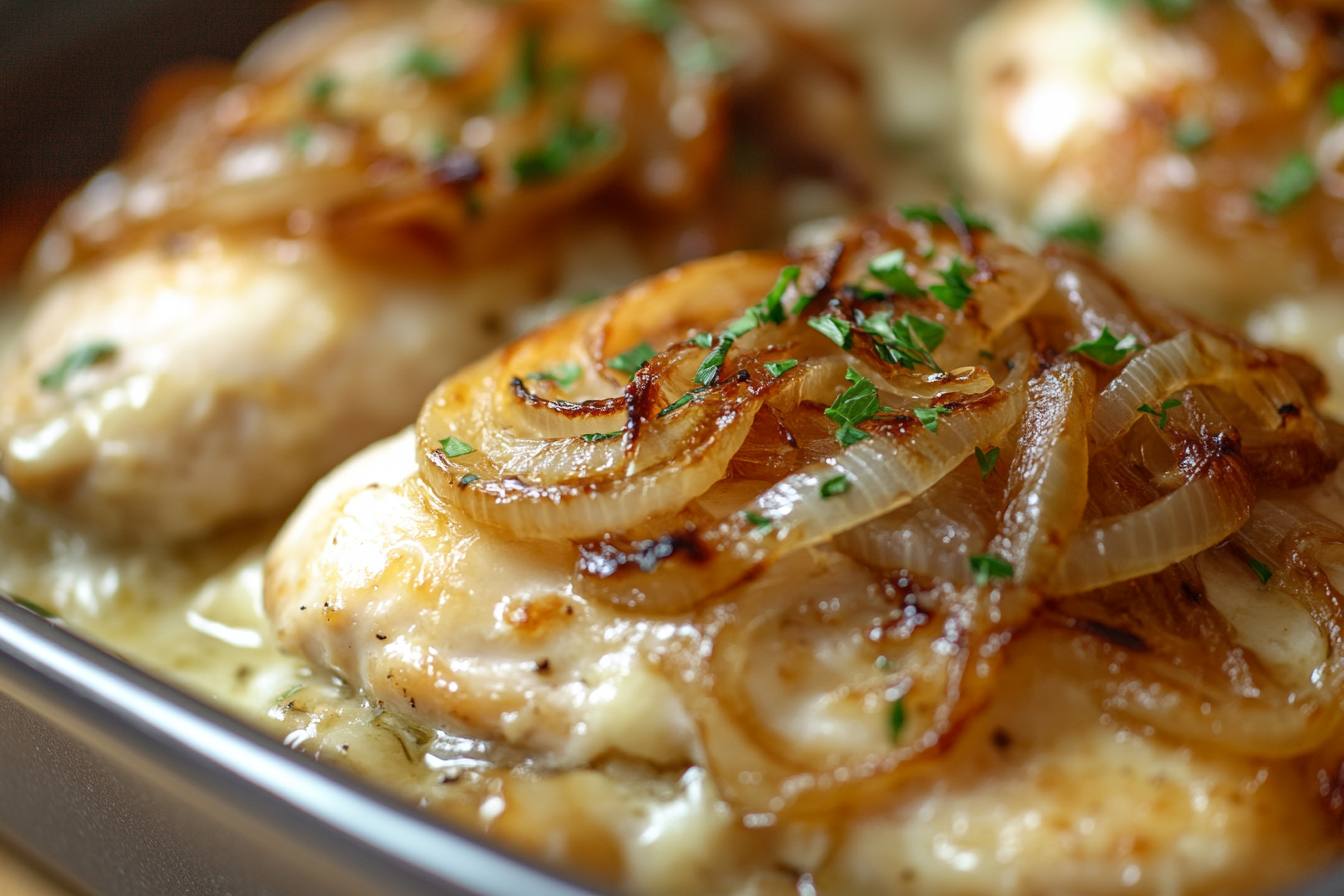 French Onion Chicken Bake