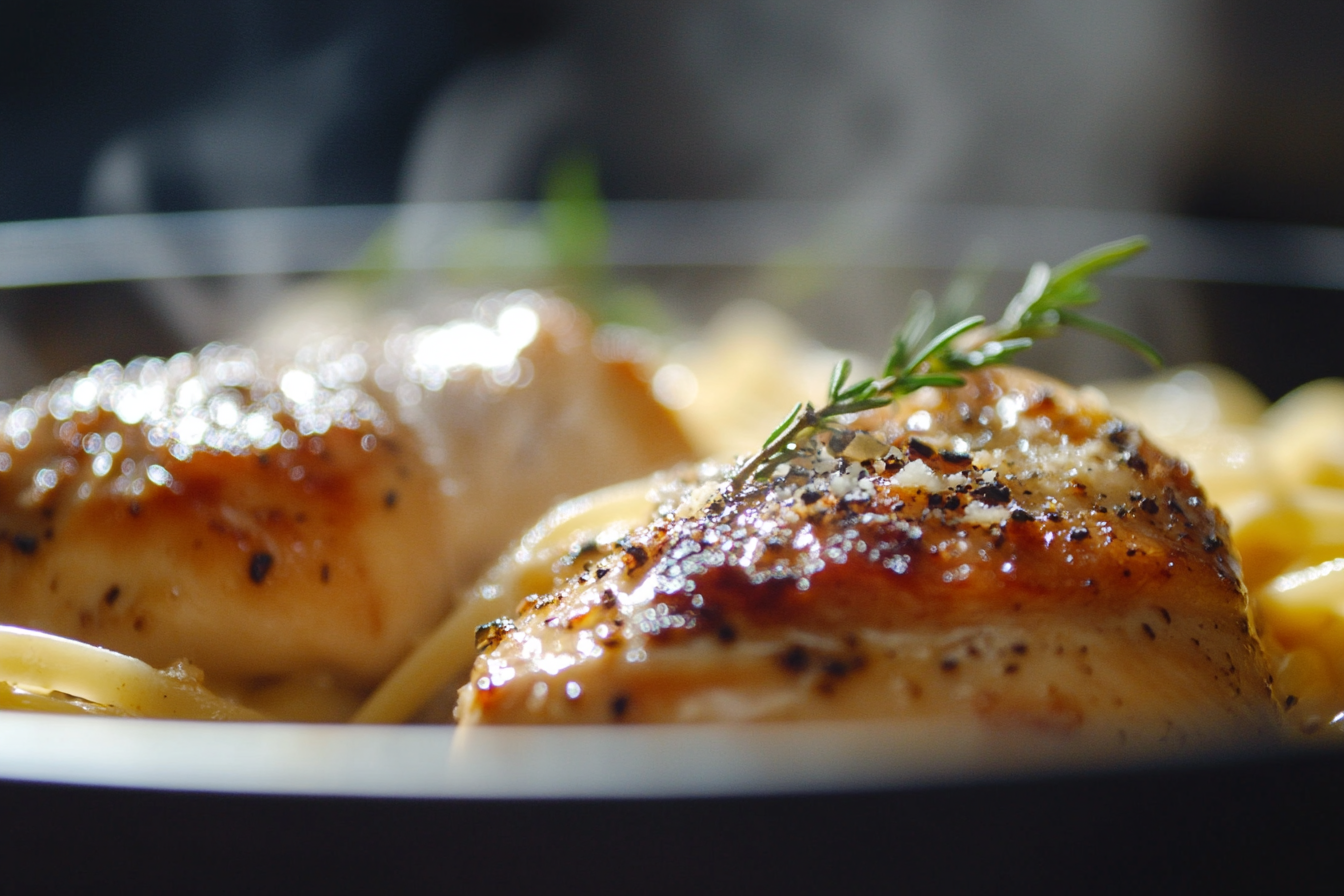 Golden Garlic Butter Chicken Linguine