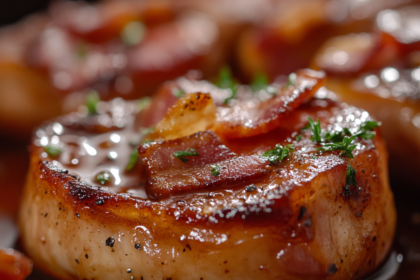 Savory Maple Bacon Pork Chops