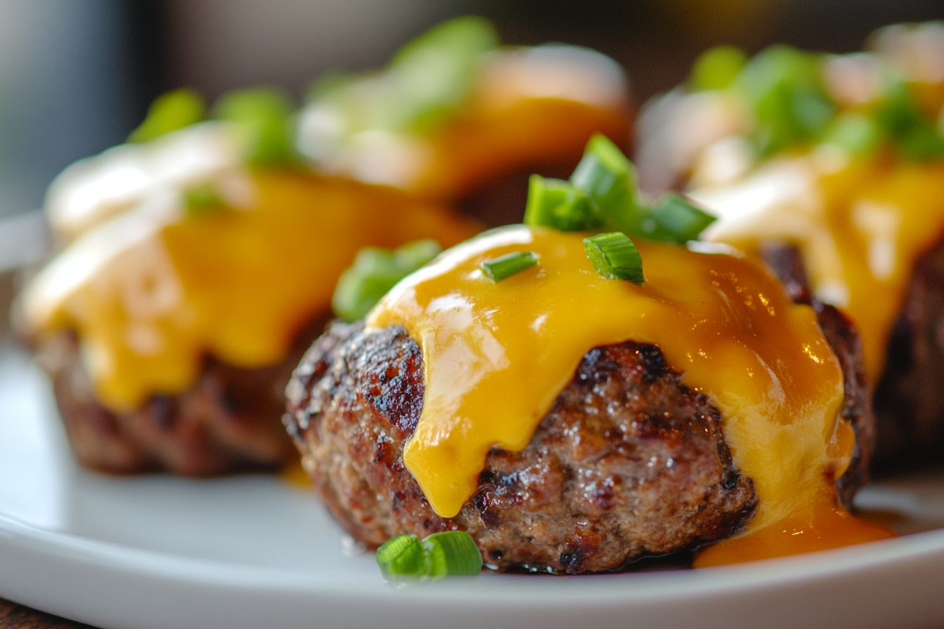 Cheeseburger Meatloaf Bites