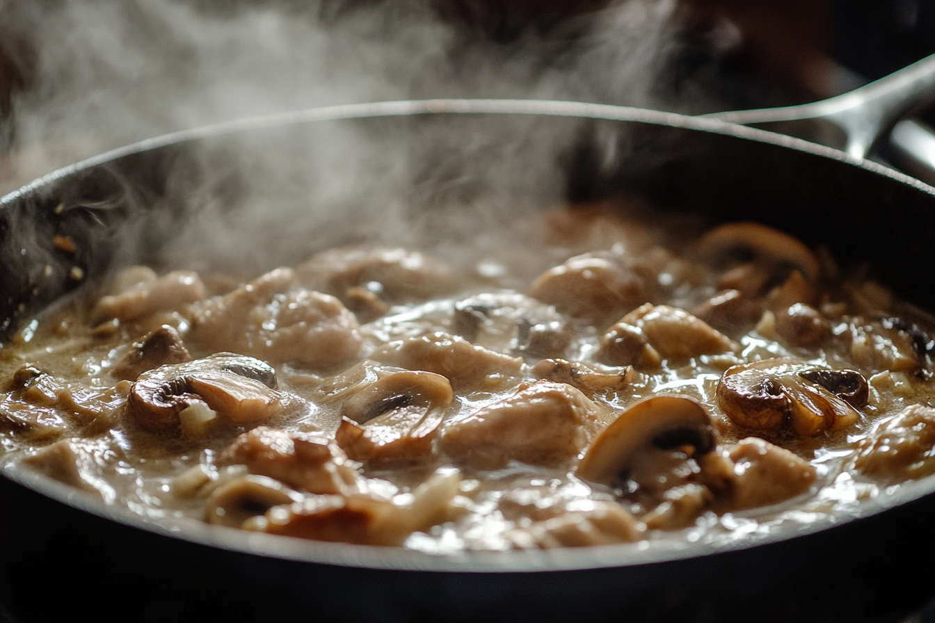 Easy Chicken Garlic Mushroom Sauce