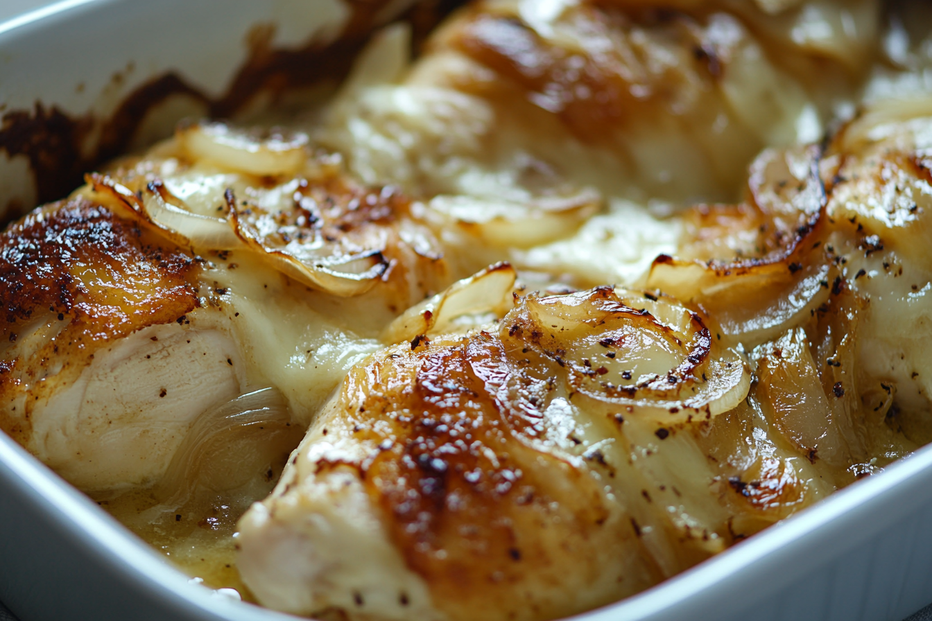 French Onion Chicken Bake