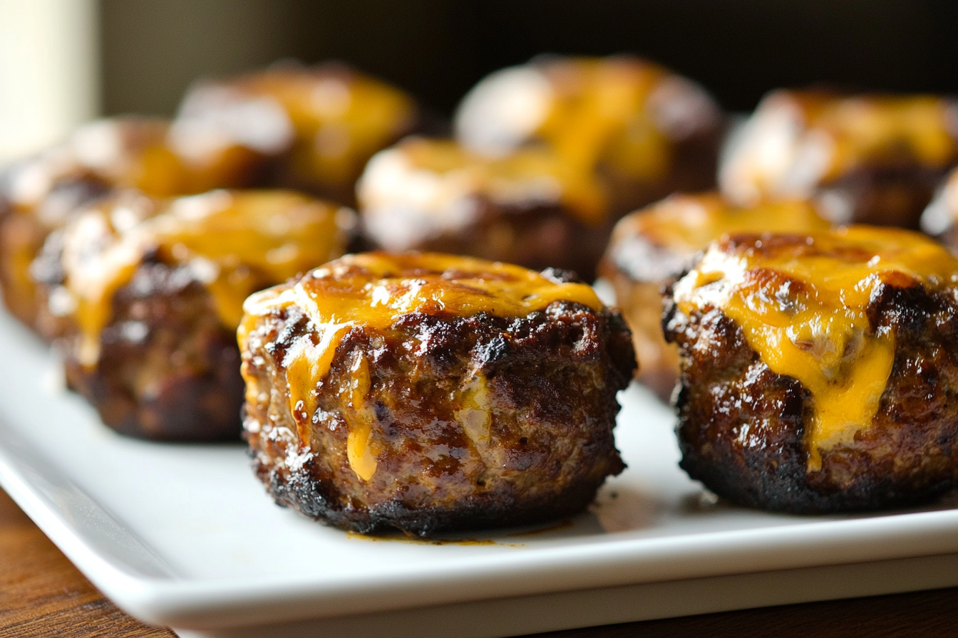 Cheeseburger Meatloaf Bites