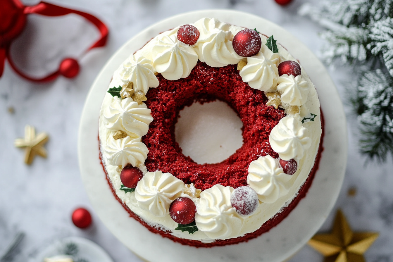 Red Velvet Wreath Cake