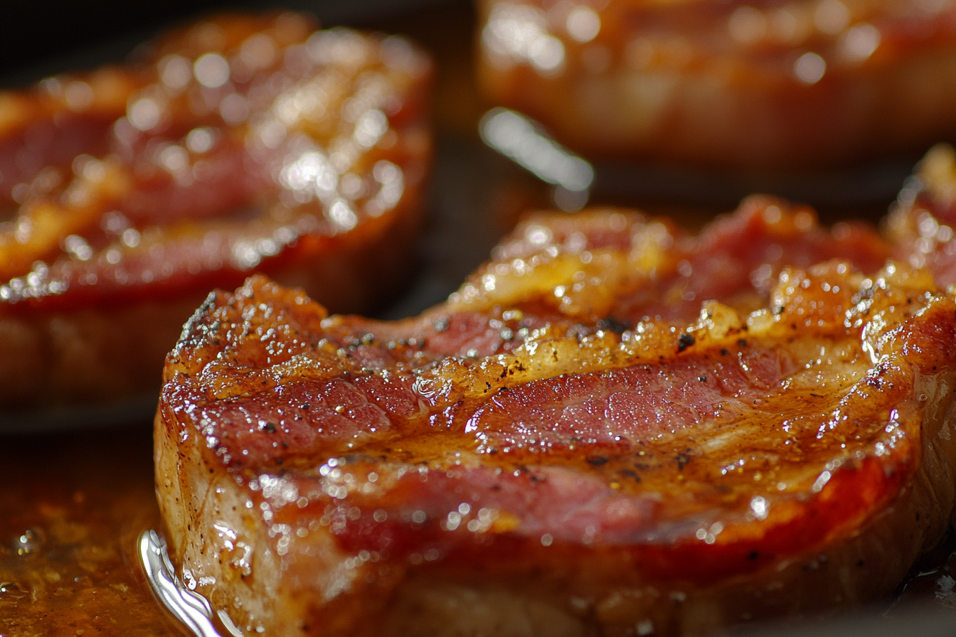 Savory Maple Bacon Pork Chops