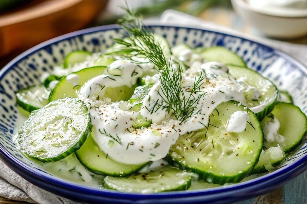 Creamy Cucumber Salad Delight