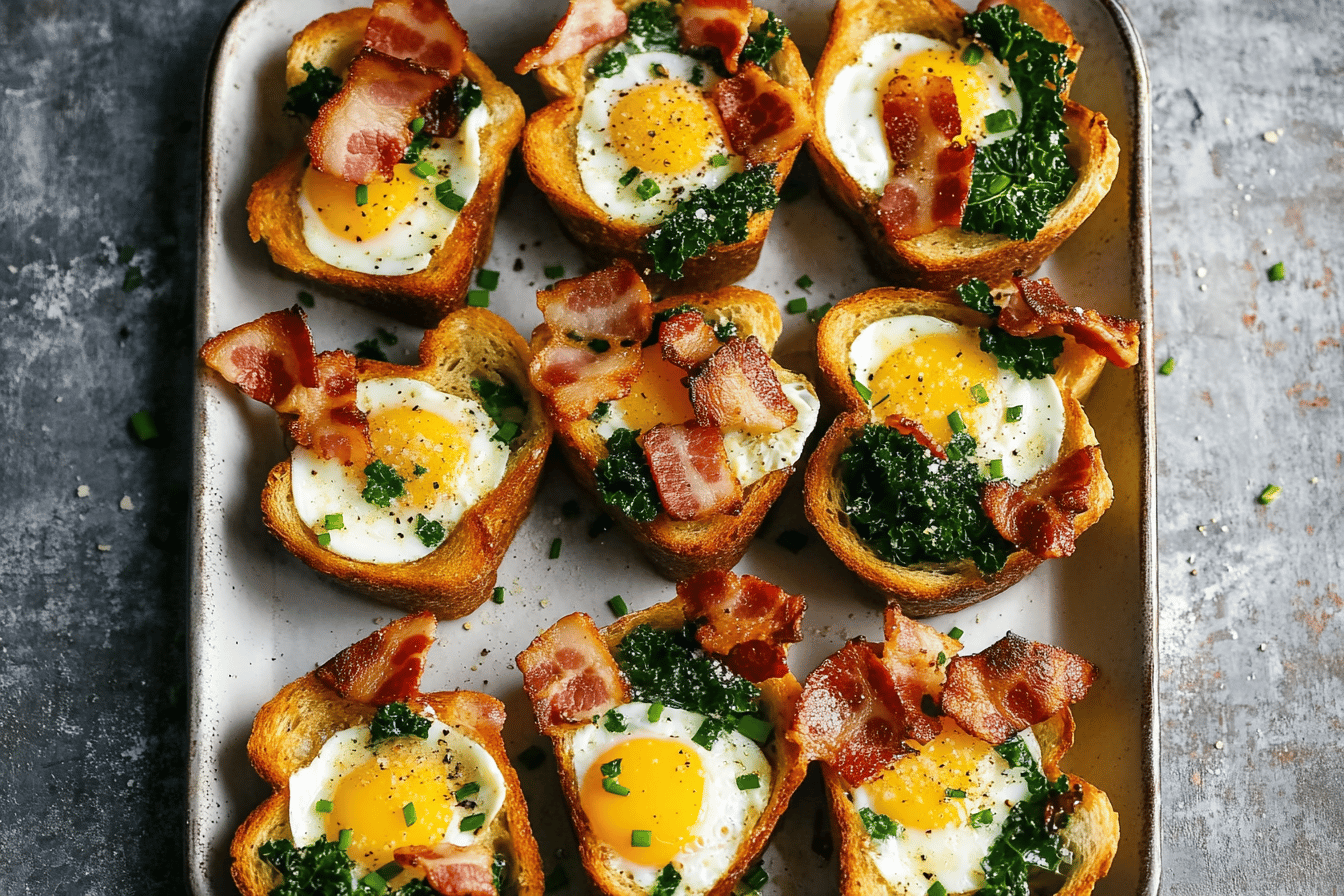Bacon and Egg Toast Cups Recipe