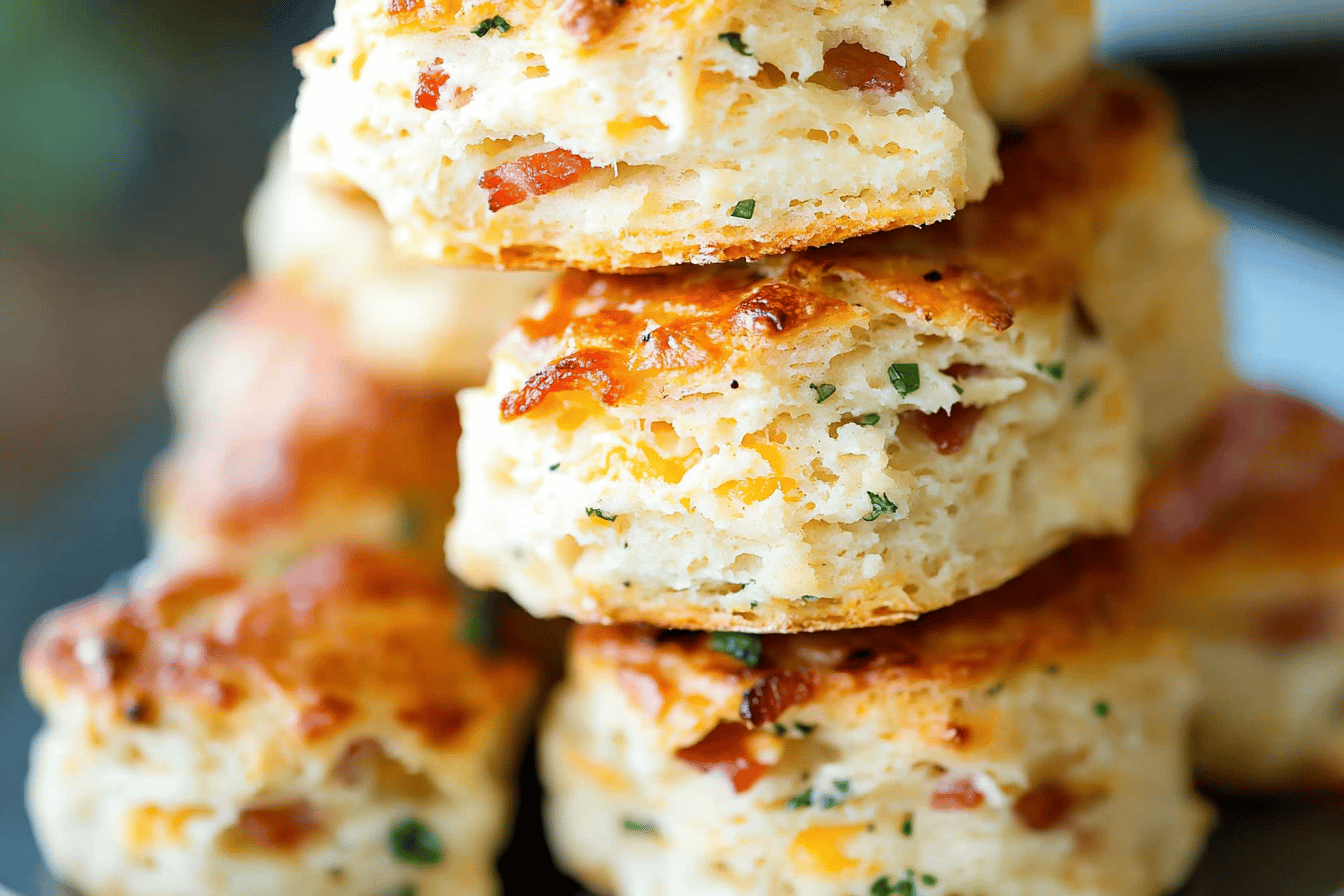 Black Pepper Cheddar Bacon Biscuits Recipe