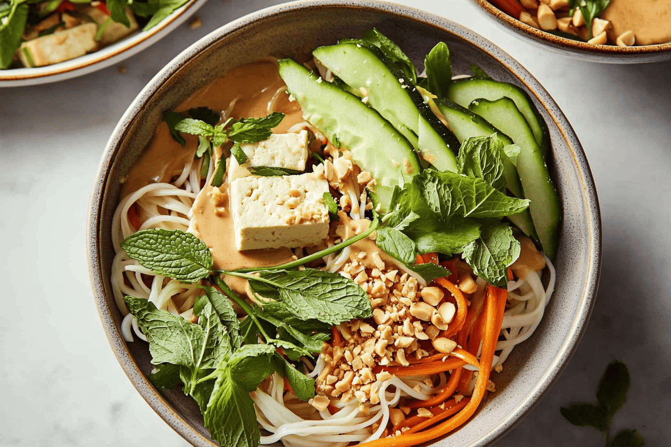 Crispy Peanut Noodles with Veggies Recipe