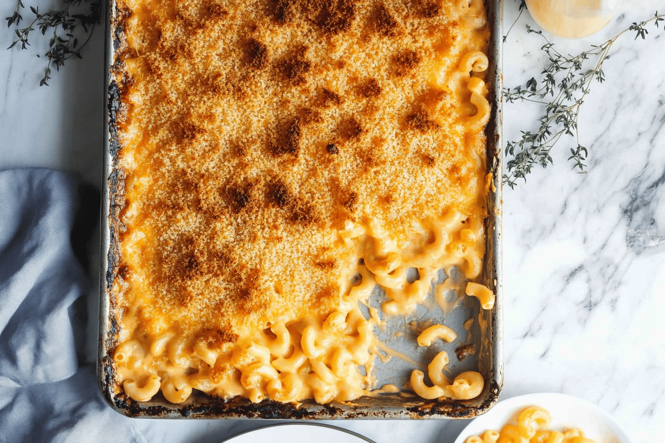 Easy Sheet Pan Mac and Cheese Recipe