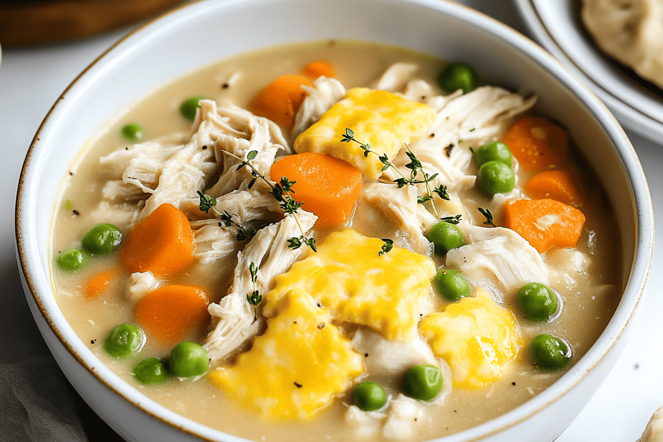 Easy Slow Cooker Chicken Pot Pie Recipe