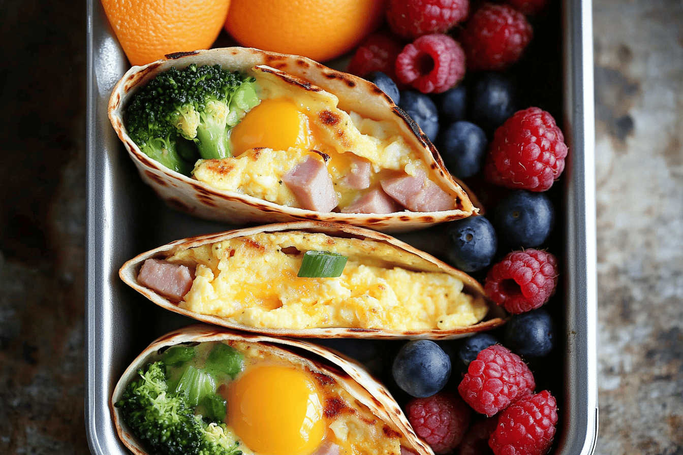 Ham, Egg, and Cheese Breakfast Quesadillas Recipe