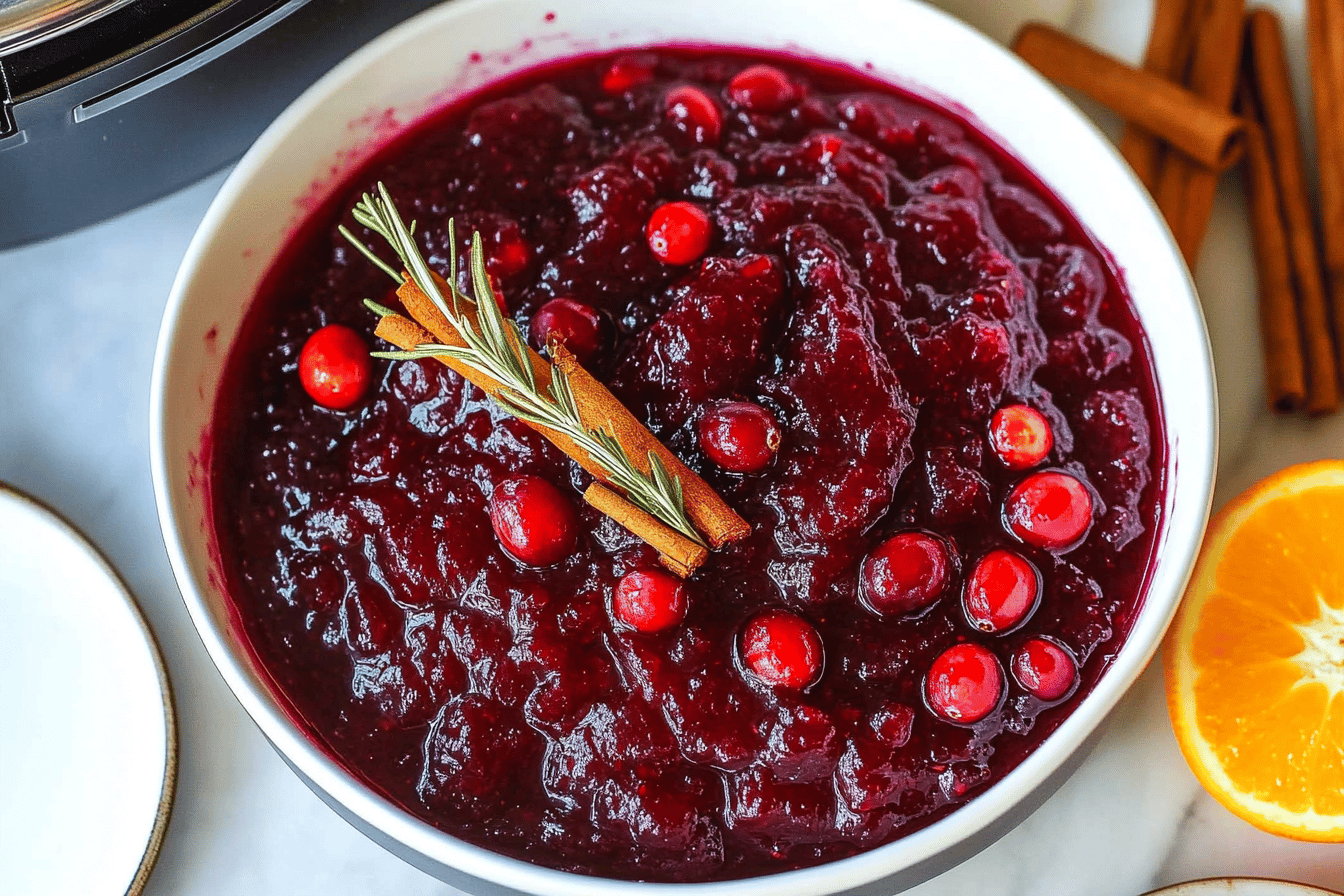 Instant Pot Homemade Cranberry Sauce Recipe