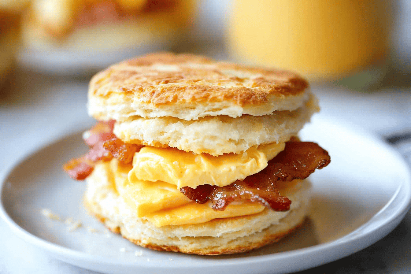 Make-Ahead Breakfast Biscuit Sandwiches Recipe