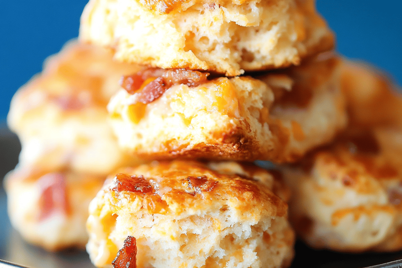 Maple Bacon Cheddar Biscuit Delight