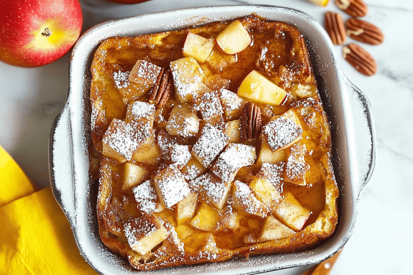 Overnight Cinnamon Apple French Toast Bake Recipe