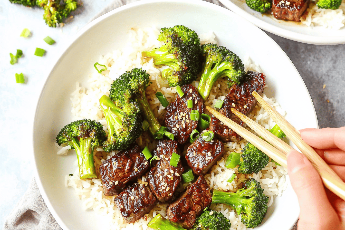 Sheet Pan Beef and Broccoli Recipe