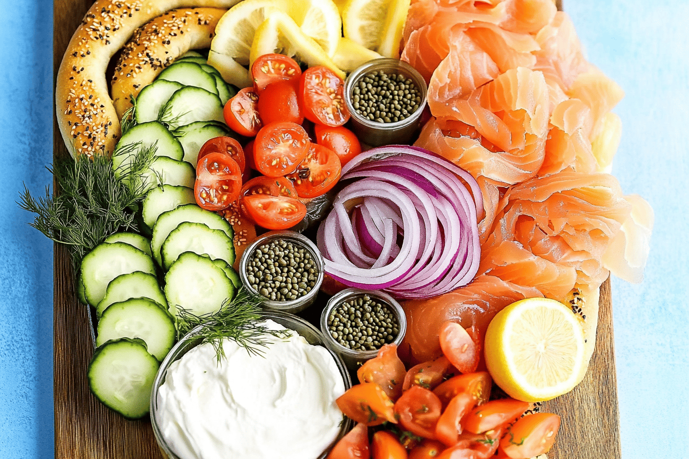 Smoked Salmon Bagel Bar Ideas and Recipes