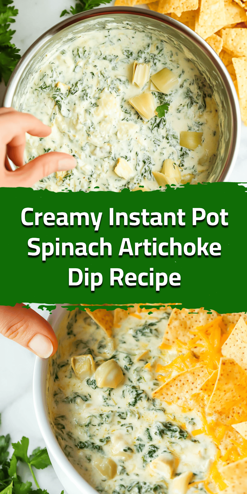 Creamy Instant Pot Spinach Artichoke Dip Recipe