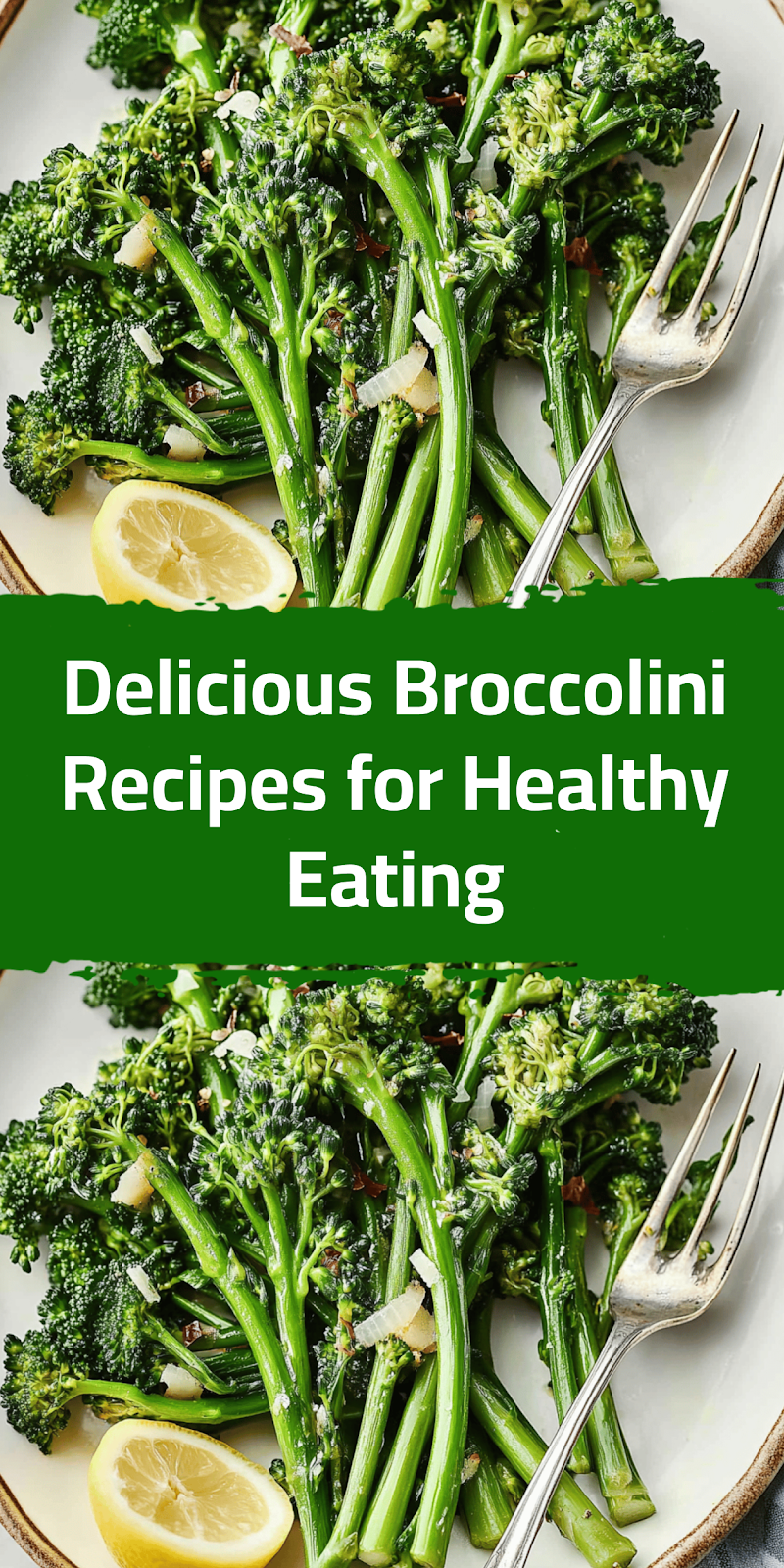 Delicious Broccolini Recipes for Healthy Eating