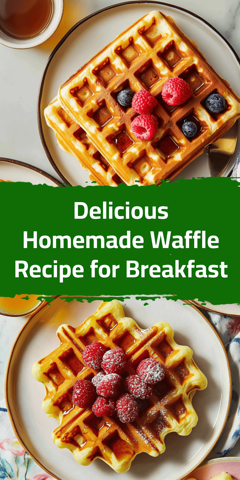 Delicious Homemade Waffle Recipe for Breakfast